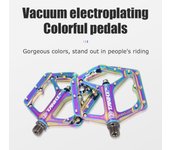 Pedales de bicicleta Pedales de bicicleta de carretera de ciclismo coloridos Pedales de bicicleta MTB de aluminio antideslizantes