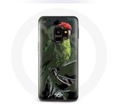 Coque pour samsung galaxy S9 plus Pionus Perroquet Rouge Vert