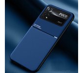 Funda trasera de cuero con soporte magnético para coche para Poco X4 Pro X4Pro 5G, funda de silicona a prueba de golpes para teléfono Poxo Little X 4 Pocox4 Pro For Poco X4 Pro negro