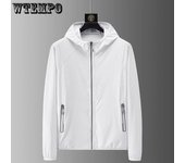 Chaquetas de verano para hombre, ropa coreana, ropa de calle, chaqueta Harajuku para estilo masculino, ropa de protección solar fina M gris