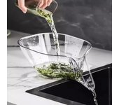Colador de fregadero resistente multifuncional Cesta de drenaje de restos Cesta de lavado de frutas y verduras Escurridor colgante Accesorios de cocina 1PCS gris