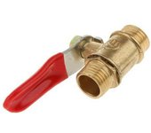 Air Compressor Full Port Hose Connector Pipe Male to Male Thread Pipe Fittings Switch Ball Valve latón