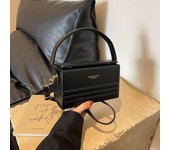 Bolso pequeño de PU de lujo ligero francés con diseño moderno y estampado de letras, bolso cruzado tipo caja para mujer, nuevo bolso de mano portátil para viaje Mini(Max Length<20cm)