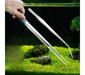 Pinzas de codo de acero inoxidable multifuncionales de 48 cm, pinzas largas para acuario, pinzas médicas, herramientas de alimentación para mascotas, antideslizantes