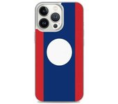 Coque iPhone - Drapeau Laos - iPhone 13 Pro - Souple - Protección completa - Multicolore