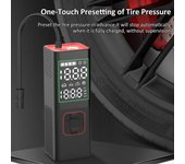 Inflador de neumáticos, compresor de aire portátil, bomba de aire inalámbrica de 160PSI para neumáticos de coche, batería de 2600mAh negro