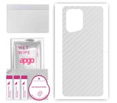 Adhesivo protector de piel para la parte trasera compatible con Oppo Find X5, película envolvente, lámina, vinilo - Patrón de carbono transparente