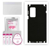 apgo Protective Skin Sticker for the back+sides compatible with Motorola Edge 20 Pro, Full Wrap Film, Foil, Vinyl - Pattern Matrix