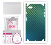 apgo Protective Skin Sticker for the back+sides compatible with Apple iPhone 7 Plus, Full Wrap Film, Foil, Vinyl - Pattern Carbon Chameleon CAKA1