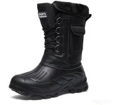 Botas de invierno de moda para hombre, zapatillas impermeables cálidas, botas de trabajo para la nieve, botas de pesca para actividades al aire libre, calzado masculino, zapatos para hombre, botas de pesca 40 verde