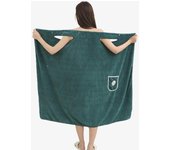 Toalla de baño de mujer de gran tamaño para turismo y ocio, toalla de baño absorbente suave y cómoda, falda de baño de bolsillo grande 100*130cm