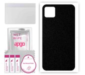 apgo Protective Skin Sticker for the back compatible with WIko Y52, Wrap Film, Foil, Vinyl - Pattern Matte Black