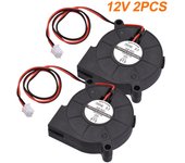 BIGTREETECH 5015 ventilador de refrigeración 50x50x15mm 12V/24V ventilador sin escobillas conector de 2 pines para piezas de impresora 3D 12V 2PCS