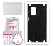 apgo Protective Skin Sticker for the back+sides compatible with Realme 8 5G, Full Wrap Film, Foil, Vinyl - Pattern Black Camo