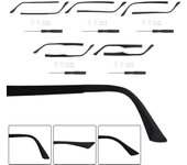 Montura de gafas de repuesto para patillas de gafas, universal, antideslizante, de un solo diente 8mm