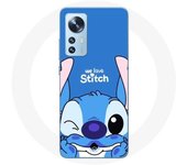 Coque pour Xiaomi Mi 12 / 12X Stitch mignon fond bleu