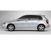 Kia Spectra 5 2000-2009 - Molduras laterales de puertas cromadas, protectores cromados