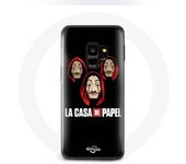 Coque pour Samsung Galaxy S9 La casa de papel Masque et Logo