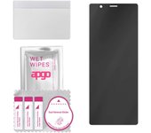 apgo Privacy Matte Hybrid protective glass compatible with Sony Xperia 5, flexible nano glass, great replacement for tempered glass, scratch-resistant