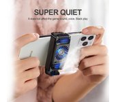 Radiador rápido del teléfono móvil del refrigerador de aire para el ventilador de enfriamiento de Smartphone del IOS de Android negro