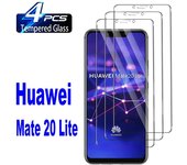 4 protectores de pantalla de vidrio templado para Huawei Mate 20 Lite Huawei P20 Lite puro