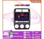 Icreative Android Radio del coche para Lada Niva 2022 + reproductor de vídeo Multimedia navegación WIFI GPS Carplay DSP RDS 2din 2 + 32GB 2+32GB