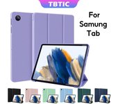 Funda de cuero para tableta para Samsung Galaxy S6 Lite P610 P615 A7 A7 Lite A8.0 A10.1 A10.5 Tab A8 X205 X200 S7 S8 11 PU Funda inteligente de silicona TPU A7Lite verde oscuro