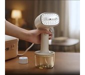 Plancha de vapor portátil para ropa Generador de vapor para ropa Vaporizador eléctrico para eliminar ácaros de las prendas Electrodoméstico EU blanco