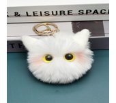 Bolso colorido con adorno de gato, muñeco de dibujos animados, juguete, nuevo llavero de gato de peluche, mochila A