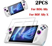 2 protectores de pantalla de consola portátil de vidrio templado HD para ROG Ally X 2024 antihuellas 1PC-for ROG Ally X