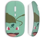 Ratón inalámbrico Bulbasaur con diseño gráfico de Pokémon