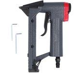Clavadora Neumática Silenciosa 0.4?Pistola de clavos neumática de aluminio con ranura para clavos de gran capacidad de 0,7 Mpa para fotografía