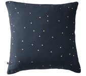Taie d'oreiller Pois Doré Déco  Gaïa Chic  60 x 60 cm & 50 x 70 cm  Gaze de Coton  - Gaïa Chic Minuit - 60 x 60 cm
