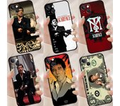 Funda Scarface Al Pacino Tony Montana para iPhone 13 12 11 14 Pro XS Max X XR 7 8 Plus SE2 12 13 Mini con tapa trasera iPhone 7