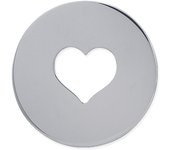 Les Trésors De Lily [F0339] - Pendentif Argent 'Love' argenté - 35 mm