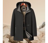 Nueva chaqueta gruesa para hombre en otoño e invierno, chaqueta acolchada para jóvenes, chaqueta acolchada para mantener el calor, resistente al viento y cálida L