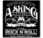 Asking Alexandria Imán para nevera Rock'n Roll One Size negro/blanco