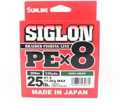 Línea Sunline PE X8 Siglon 300M PE 1.5 25LB Verde oscuro (2370) verde oscuro