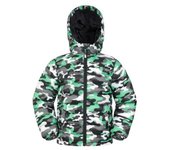 Chaqueta acolchada de camuflaje para niños/niños de Mountain Warehouse 11-12 negro