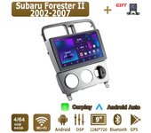 Radio con Android Carplay para Subaru Forester II 2002-2007, reproductor multimedia, unidad principal, estéreo, navegación GPS, Bluetooth, WIFI, 4+64 GB 1+16GB