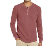 Camisa inferior para hombre Otoño e invierno Camiseta de punto delgada de moda de color sólido de manga larga S negro