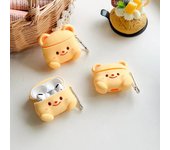 Funda para Airpods Pro 2, diseño 3D de oso sonriente amarillo para Airpods 3, funda protectora de silicona para Airpods Pro, juguete para niños for airpods 1 2