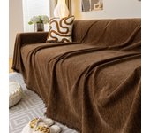 Sofá de dos asientos, toalla de sofá Reversible de chenilla para decoración, funda de sofá con flecos, manta, funda para silla para mascotas y niños 180X130