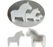 Moldes de resina con forma de caballo Moldes de resina de animales para hacer velas, adornos de yeso, decoraciones de fondant para pasteles y repostería M