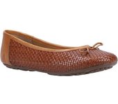 Hush Puppies Zapatos de tacón tipo bailarina para mujer/señoras 4 UK blanco
