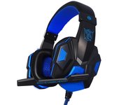 Auriculares con cable para juegos, auriculares para PS4, Xbox One, Nintendo Switch, iPad y PC black blue No Luminous