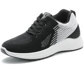 Zapatos De Mujer, Zapatos informales transpirables con tejido De mosca, Zapatos De plataforma con cordones, Zapatos deportivos De moda para Mujer, Zapatos De Mujer 40