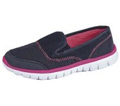 Dek Mujeres/Señoras Superlight Twin Elastic Gusset Zapatos de ocio 3 UK azul oscuro