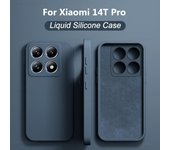 Funda de silicona líquida para Xiaomi Mi 14T Pro, accesorios para Xiaomi For Xiaomi 14T Pro color rosa