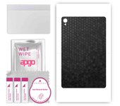 apgo skin sticker film foil vinyl for the BACK compatible with Lenovo Tab P11 Plus, scratch-resistant, easy to install - Black Honeycomb